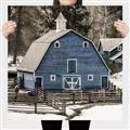 Picture of Blue Barn  _GroupedProduct_Square_Photography _GroupedProduct_Square_Canvas_