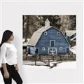 Picture of Blue Barn  _GroupedProduct_Square_Photography _GroupedProduct_Square_Canvas_