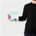 Picture of Blue Beach Day  _GroupedProduct_Rectangle_Portrait_Photography _GroupedProduct_Rectangle_Portrait_Canvas_