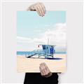 Picture of Blue Beach Day  _GroupedProduct_Rectangle_Portrait_Photography _GroupedProduct_Rectangle_Portrait_Canvas_