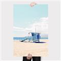 Picture of Blue Beach Day  _GroupedProduct_Rectangle_Portrait_Photography _GroupedProduct_Rectangle_Portrait_Canvas_