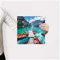 Picture of Boats on Lake _GroupedProduct_Square_Photography _GroupedProduct_Square_Canvas_