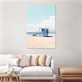 Picture of Blue Beach Day  _GroupedProduct_Rectangle_Portrait_Photography _GroupedProduct_Rectangle_Portrait_Canvas_