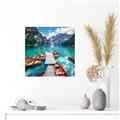 Picture of Boats on Lake _GroupedProduct_Square_Photography _GroupedProduct_Square_Canvas_
