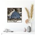 Picture of Blue Barn  _GroupedProduct_Square_Photography _GroupedProduct_Square_Canvas_Framed_