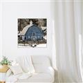 Picture of Blue Barn  _GroupedProduct_Square_Photography _GroupedProduct_Square_Canvas_Framed_