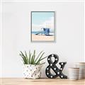 Picture of Blue Beach Day  _GroupedProduct_Rectangle_Portrait_Photography _GroupedProduct_Rectangle_Portrait_Canvas_Framed_