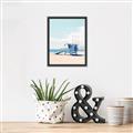 Picture of Blue Beach Day  _GroupedProduct_Rectangle_Portrait_Photography _GroupedProduct_Rectangle_Portrait_Canvas_Framed_