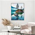 Picture of Crystal Clear Waters  _GroupedProduct_Rectangle_Portrait_Photography _GroupedProduct_Rectangle_Portrait_Canvas_Framed_