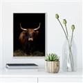 Picture of Dixie, the Bull II _GroupedProduct_Rectangle_Portrait_Photography _GroupedProduct_Rectangle_Portrait_Canvas_Framed_