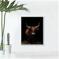 Picture of Dixie, the Bull II _GroupedProduct_Rectangle_Portrait_Photography _GroupedProduct_Rectangle_Portrait_Canvas_Framed_