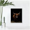 Picture of Dixie, the Bull II _GroupedProduct_Rectangle_Portrait_Photography _GroupedProduct_Rectangle_Portrait_Canvas_Framed_