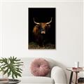 Picture of Dixie, the Bull II _GroupedProduct_Rectangle_Portrait_Photography _GroupedProduct_Rectangle_Portrait_Canvas_Framed_