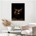 Picture of Dixie, the Bull II _GroupedProduct_Rectangle_Portrait_Photography _GroupedProduct_Rectangle_Portrait_Canvas_Framed_