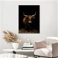 Picture of Dixie, the Bull II _GroupedProduct_Rectangle_Portrait_Photography _GroupedProduct_Rectangle_Portrait_Canvas_Framed_