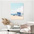 Picture of Blue Beach Day  _GroupedProduct_Rectangle_Portrait_Photography _GroupedProduct_Rectangle_Portrait_Unframed_Print_Only_