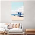 Picture of Blue Beach Day  _GroupedProduct_Rectangle_Portrait_Photography _GroupedProduct_Rectangle_Portrait_Unframed_Print_Only_