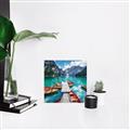 Picture of Boats on Lake _GroupedProduct_Square_Photography _GroupedProduct_Square_Unframed_Print_Only_