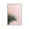 Picture of Leaves on Pink _GroupedProduct_Rectangle_Portrait_Photography _GroupedProduct_Rectangle_Portrait_Canvas_Framed_