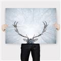Picture of Forest Stag _GroupedProduct_Rectangle_Landscape_Photography _GroupedProduct_Rectangle_Landscape_Canvas_