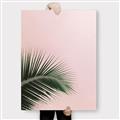 Picture of Leaves on Pink _GroupedProduct_Rectangle_Portrait_Photography _GroupedProduct_Rectangle_Portrait_Canvas_