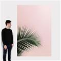 Picture of Leaves on Pink _GroupedProduct_Rectangle_Portrait_Photography _GroupedProduct_Rectangle_Portrait_Canvas_