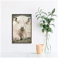 Picture of Furry Cow _GroupedProduct_Rectangle_Portrait_Photography _GroupedProduct_Rectangle_Portrait_Canvas_Framed_