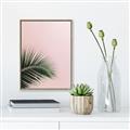 Picture of Leaves on Pink _GroupedProduct_Rectangle_Portrait_Photography _GroupedProduct_Rectangle_Portrait_Canvas_Framed_