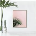 Picture of Leaves on Pink _GroupedProduct_Rectangle_Portrait_Photography _GroupedProduct_Rectangle_Portrait_Canvas_Framed_