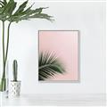 Picture of Leaves on Pink _GroupedProduct_Rectangle_Portrait_Photography _GroupedProduct_Rectangle_Portrait_Canvas_Framed_
