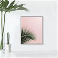Picture of Leaves on Pink _GroupedProduct_Rectangle_Portrait_Photography _GroupedProduct_Rectangle_Portrait_Canvas_Framed_