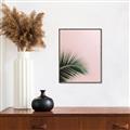 Picture of Leaves on Pink _GroupedProduct_Rectangle_Portrait_Photography _GroupedProduct_Rectangle_Portrait_Canvas_Framed_