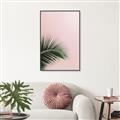 Picture of Leaves on Pink _GroupedProduct_Rectangle_Portrait_Photography _GroupedProduct_Rectangle_Portrait_Canvas_Framed_