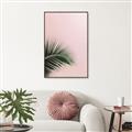 Picture of Leaves on Pink _GroupedProduct_Rectangle_Portrait_Photography _GroupedProduct_Rectangle_Portrait_Canvas_Framed_