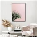 Picture of Leaves on Pink _GroupedProduct_Rectangle_Portrait_Photography _GroupedProduct_Rectangle_Portrait_Canvas_Framed_
