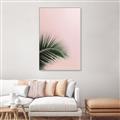 Picture of Leaves on Pink _GroupedProduct_Rectangle_Portrait_Photography _GroupedProduct_Rectangle_Portrait_Canvas_Framed_