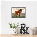 Picture of Life of a Bull _GroupedProduct_Rectangle_Landscape_Photography _GroupedProduct_Rectangle_Landscape_Canvas_Framed_
