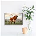 Picture of Life of a Bull _GroupedProduct_Rectangle_Landscape_Photography _GroupedProduct_Rectangle_Landscape_Canvas_Framed_