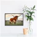 Picture of Life of a Bull _GroupedProduct_Rectangle_Landscape_Photography _GroupedProduct_Rectangle_Landscape_Canvas_Framed_