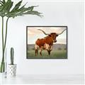 Picture of Life of a Bull _GroupedProduct_Rectangle_Landscape_Photography _GroupedProduct_Rectangle_Landscape_Canvas_Framed_