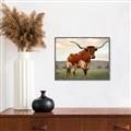 Picture of Life of a Bull _GroupedProduct_Rectangle_Landscape_Photography _GroupedProduct_Rectangle_Landscape_Canvas_Framed_