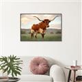 Picture of Life of a Bull _GroupedProduct_Rectangle_Landscape_Photography _GroupedProduct_Rectangle_Landscape_Canvas_Framed_