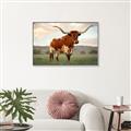 Picture of Life of a Bull _GroupedProduct_Rectangle_Landscape_Photography _GroupedProduct_Rectangle_Landscape_Canvas_Framed_