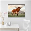 Picture of Life of a Bull _GroupedProduct_Rectangle_Landscape_Photography _GroupedProduct_Rectangle_Landscape_Canvas_Framed_