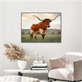 Picture of Life of a Bull _GroupedProduct_Rectangle_Landscape_Photography _GroupedProduct_Rectangle_Landscape_Canvas_Framed_