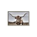 Picture of Longhorn Bull _GroupedProduct_Rectangle_Landscape_Photography _GroupedProduct_Rectangle_Landscape_Canvas_Framed_