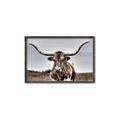 Picture of Longhorn Bull _GroupedProduct_Rectangle_Landscape_Photography _GroupedProduct_Rectangle_Landscape_Canvas_Framed_