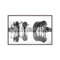 Picture of Sipping Zebras  _GroupedProduct_Rectangle_Landscape_Photography _GroupedProduct_Rectangle_Landscape_Canvas_Framed_