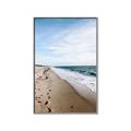 Picture of Walking the Shoreline  _GroupedProduct_Rectangle_Portrait_Photography _GroupedProduct_Rectangle_Portrait_Canvas_Framed_