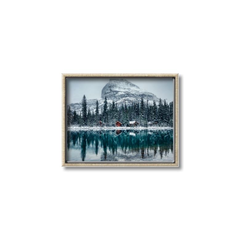 Picture of Winter Cabin _GroupedProduct_Rectangle_Landscape_Photography _GroupedProduct_Rectangle_Landscape_Canvas_Framed_